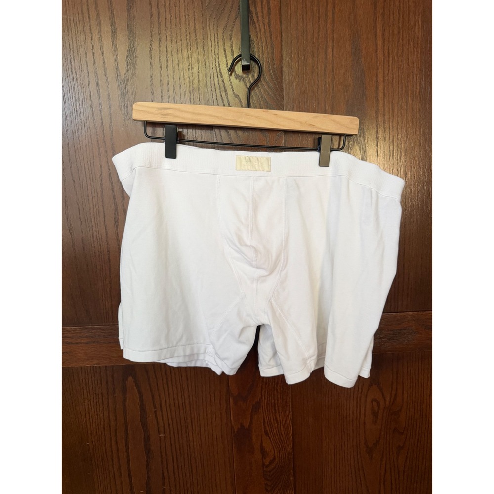 NWOT 2 Pairs SKIMS Mens Cotton Modal Boxer Briefs White Size 3X Soft Underwear